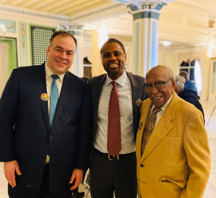 Cook County Assessor Fritz Kaegi, Kelwin Harris, and Dr. Tim Black
